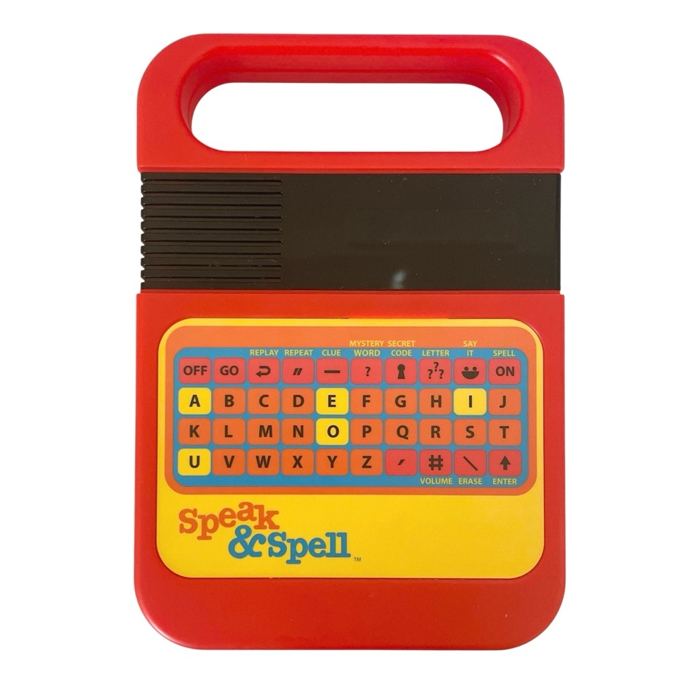 Kahootz Speak & Spell learning toy, red